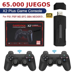 Game Stick X2 Plus 4k HDMI 128GB Mas de 65.000 Juegos y 50 Consolas