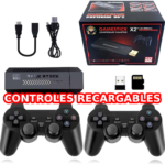 Game Stick X2 Plus 4k Mas De 30.000 Juegos + Controles Recargables