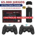 Game Stick X2 Plus 4k HDMI 128GB Mas de 65.000 Juegos y 50 Consolas + Controles Recargables